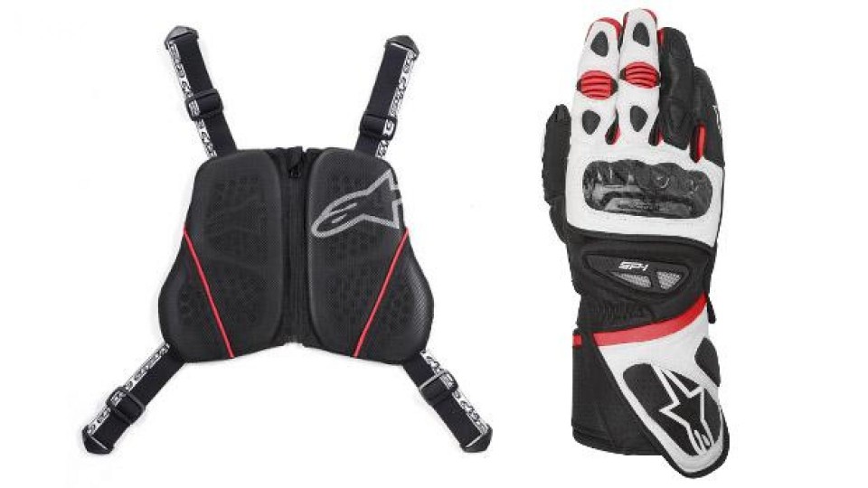 Moto - News: Da Alpinestars protezione toracica Nucleon KR-C e guanto SP-1