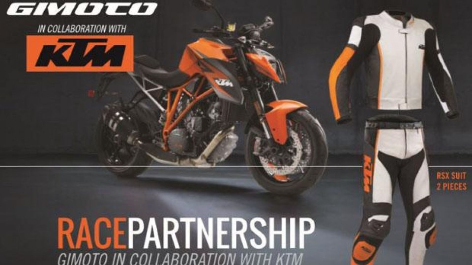 Moto - News: Gimoto e KTM insieme per le tute divisibili