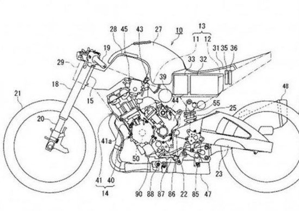 Moto - News: Suzuki brevetta una moto ibrida