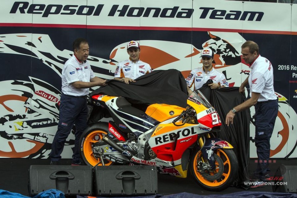 Tutte le foto delle Honda 2016 di Marquez e Pedrosa