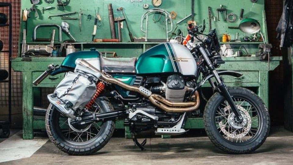 Moto - News: Le special su base Guzzi di Lord of the Bikes al Motoplex Milano City Lounge