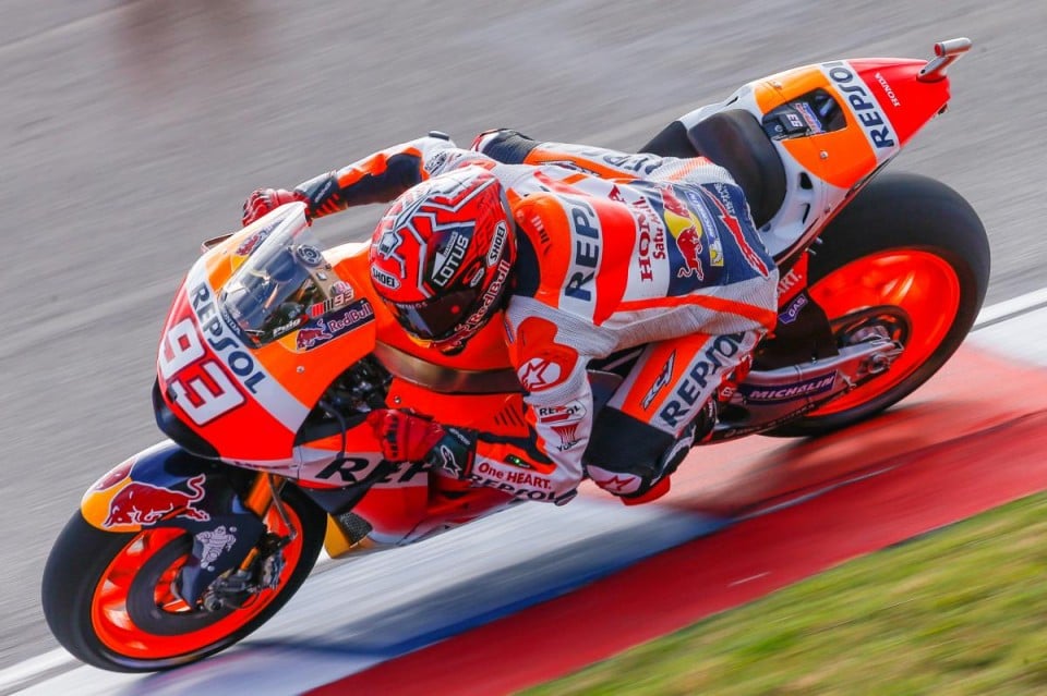 FP3: Marquez 1° con caduta, 3° Iannone