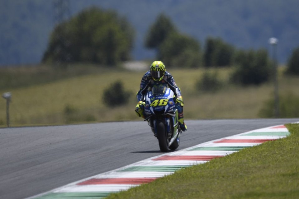 Valentino Rossi miglior 'staccatore' al Mugello