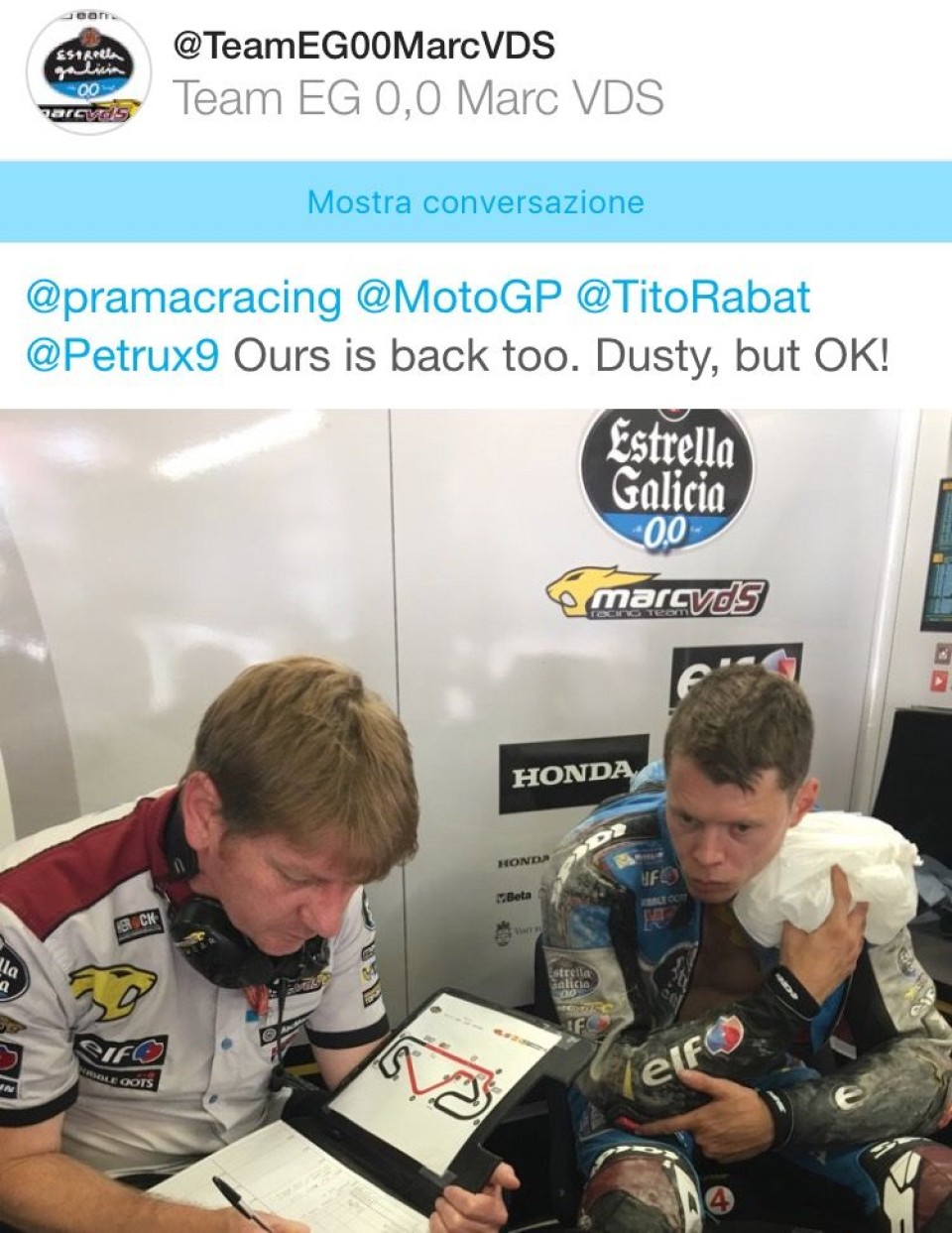 ...And  Marc VDS team answers: Rabat OK