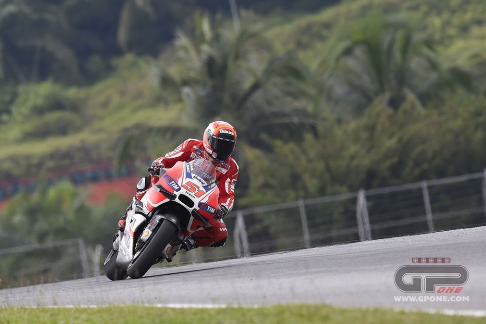 Pirro at Sepang: new surface OK but doesn't dry easily