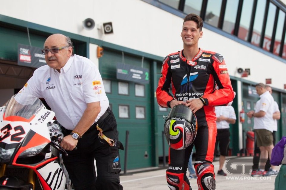 Milwaukee and Aprilia together from 2017 with Laverty and Savadori