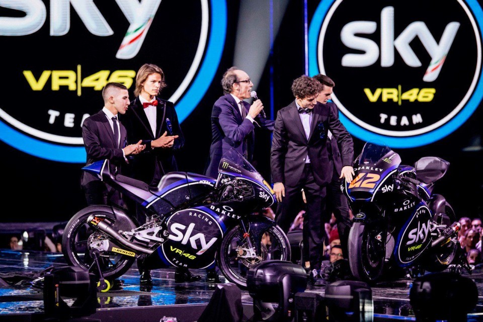 Team Sky Vr46's new livery unveiled on X Factor