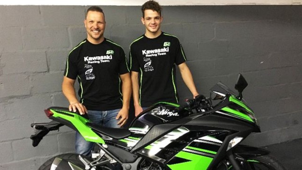 Jared Schultz in Supersport 300 con Kawasaki