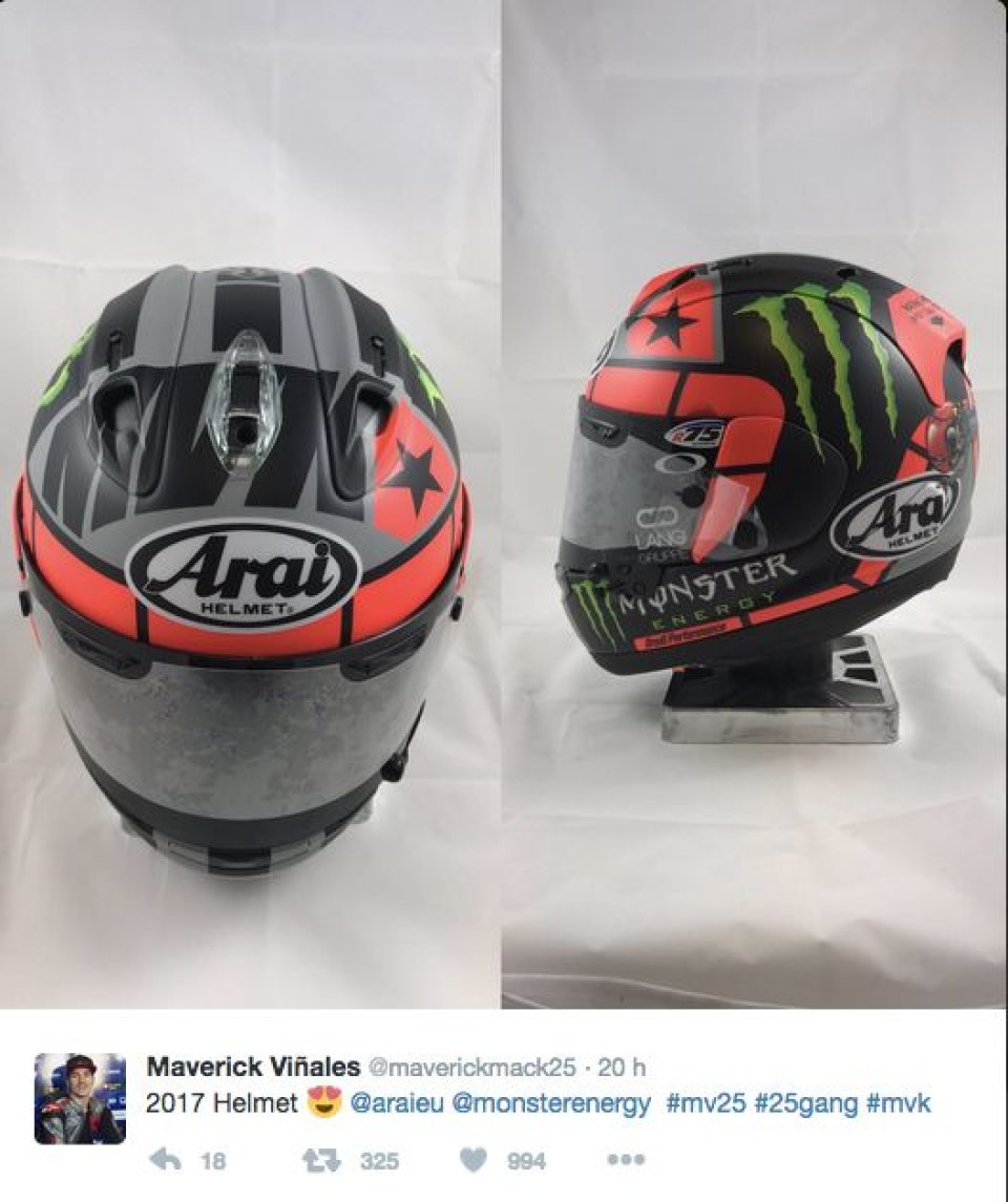 Maverick Vinales: the new Top Gun helmet