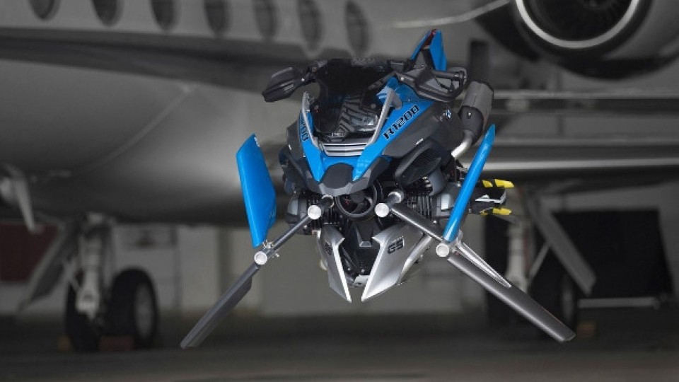 Moto - News: BMW Hover Ride Design Concept: il GS volante ispirato dalle Lego