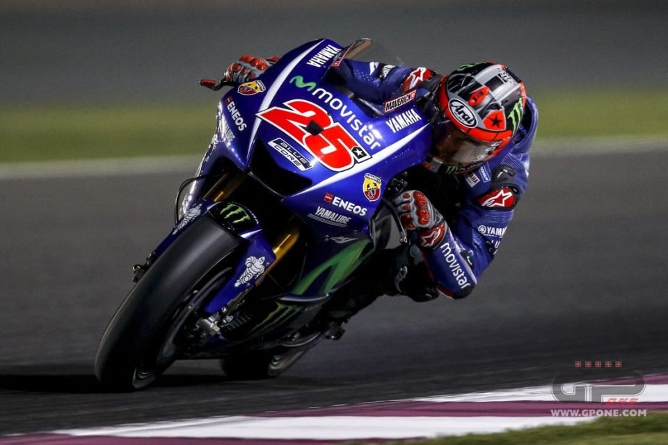 MotoGP: Vinales domina anche i test in Qatar, Dovizioso è vicino