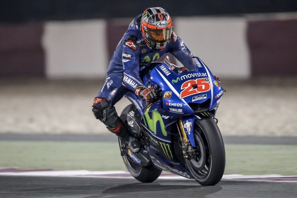 MotoGP: Vinales alle stelle, Valentino a terra