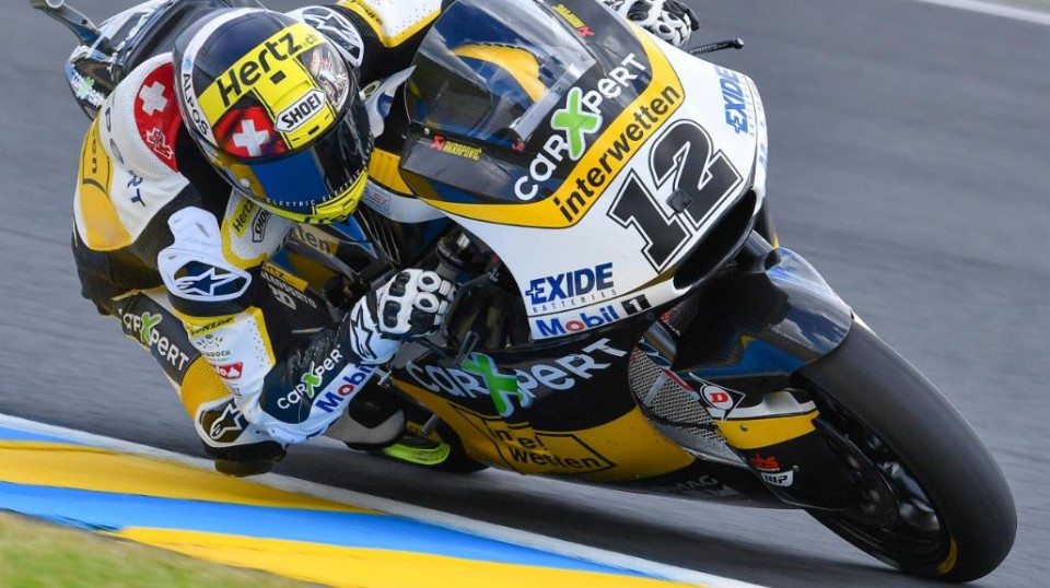 Moto2: QP: Luthi pole e record a Le Mans. Bagnaia 2°