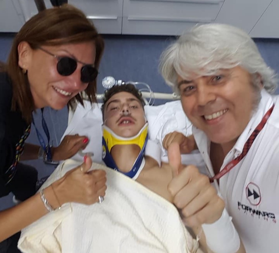 Moto2: Baldassarri flies through the air at 200 kph, loses consciousness and then jokes