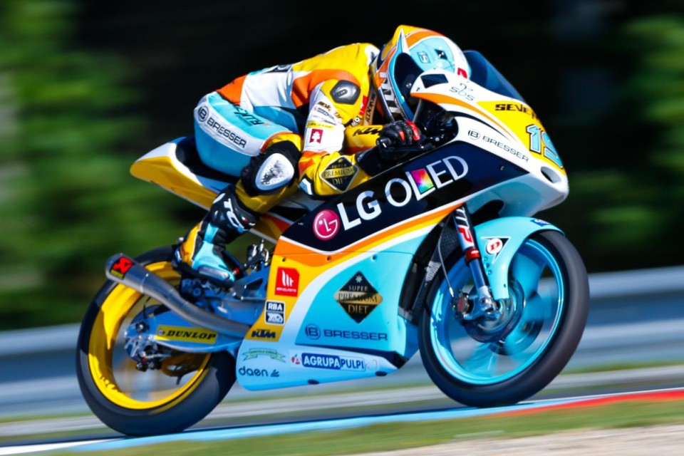 Moto3: Rodrigo takes surprising pole at Brno