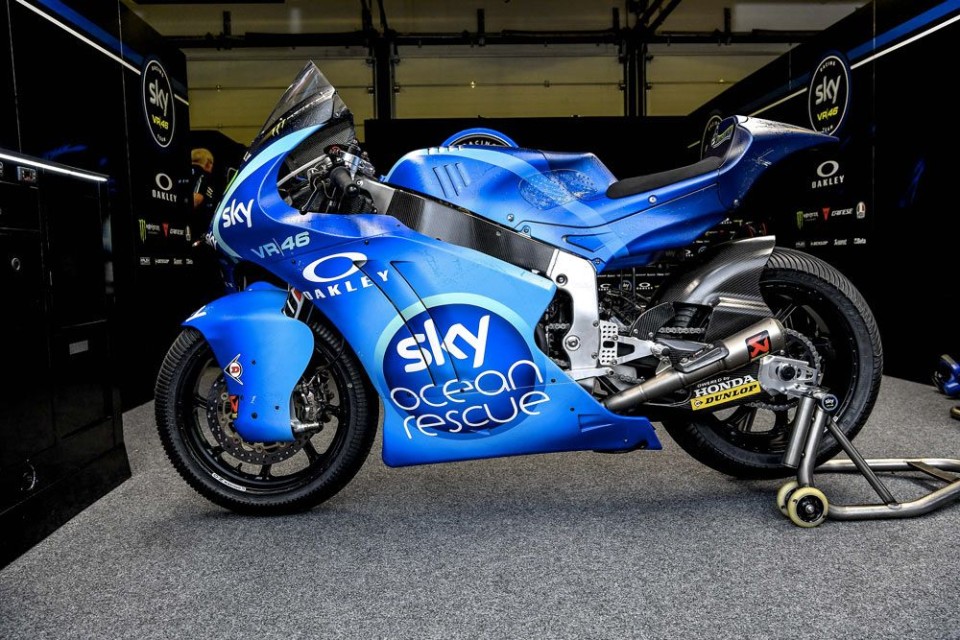 Moto2: Profondo blu: il team Sky con una livrea per salvare il mare