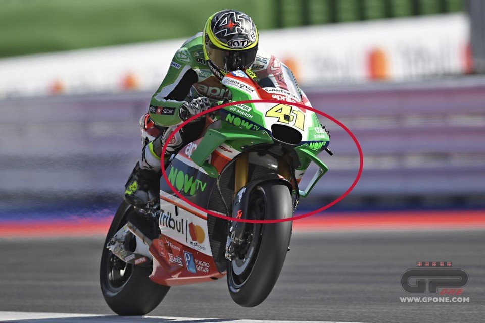 MotoGP: FOTO. A Misano Aprilia svela la nuova carena