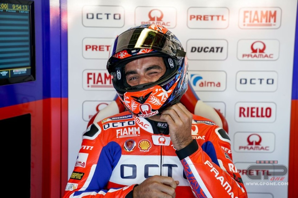 MotoGP: Petrucci 'caldo' a Misano: sono 1° con la febbre