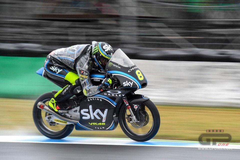 Moto3: Doppietta italiana a Motegi: pole di Bulega, 2° Antonelli