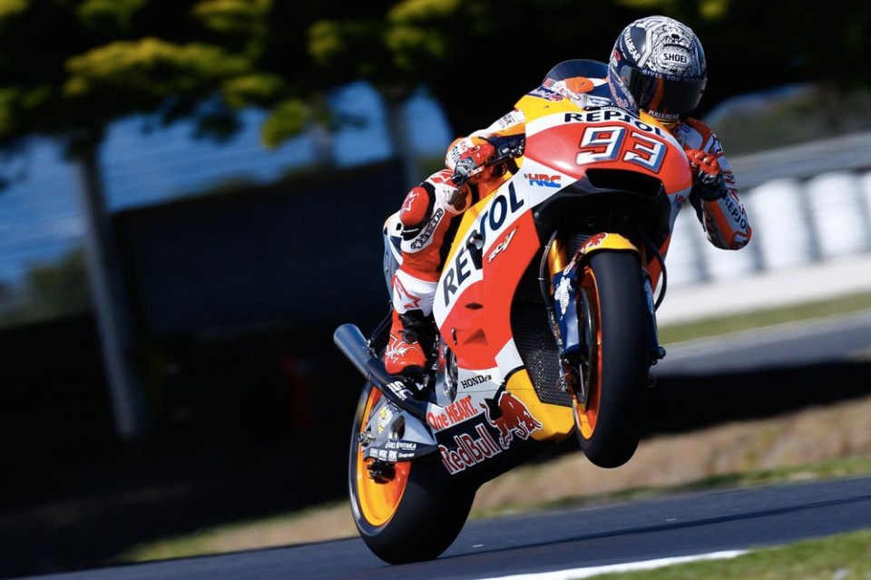 MotoGP: Test. Marquez all&#039;attacco dell&#039;Australia, Rossi risponde