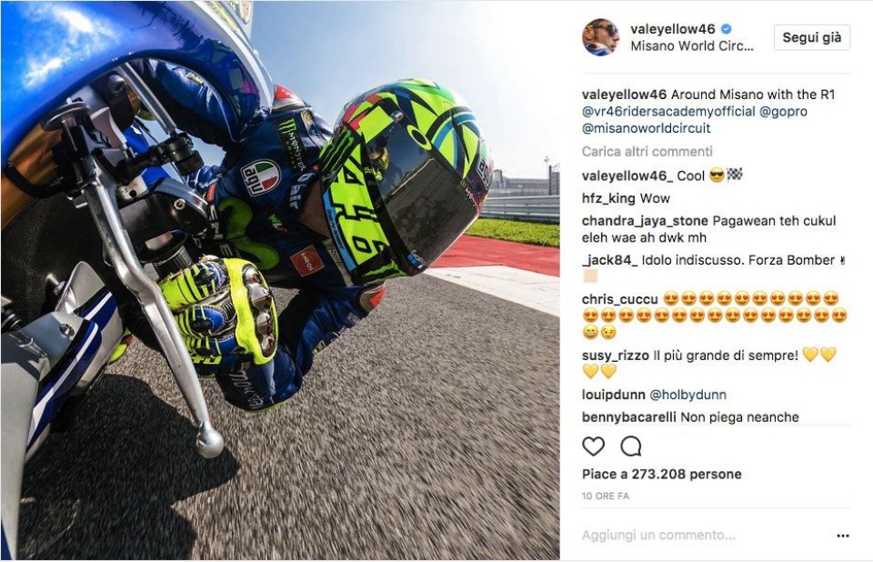 MotoGP: Rossi in pista a Misano prima del GP di Motegi