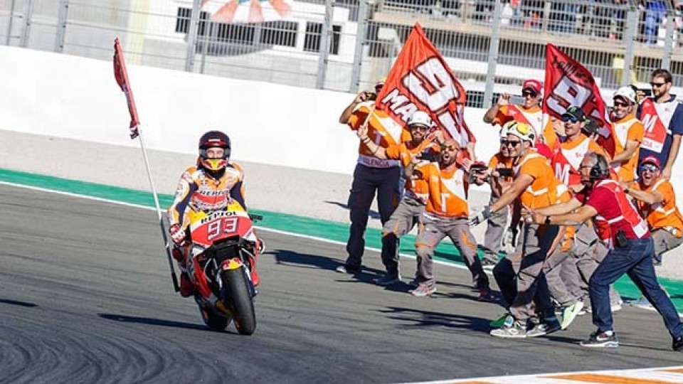 Moto - News: MotoGP, Marquez due volte campione
