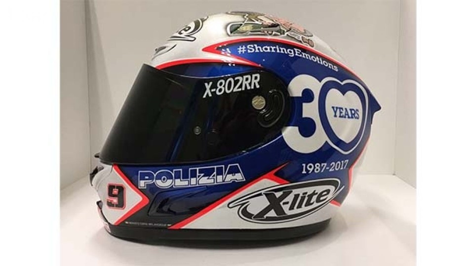 Moto - News: X-Lite, Petrucci a Valencia ha omaggiato Opinion Leader