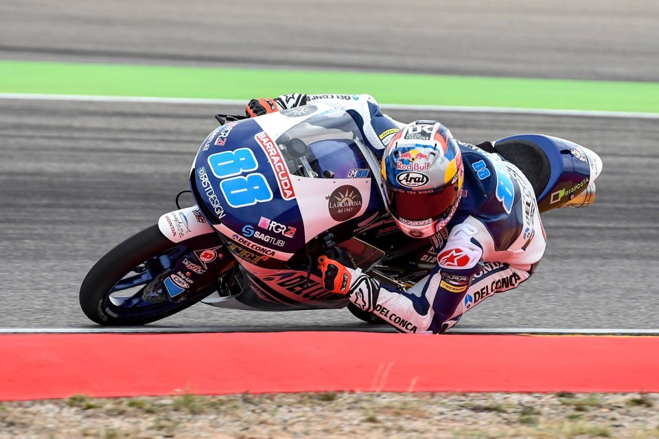 Moto3: FP2: Poker spagnolo, Martin davanti a tutti, 6° Fenati