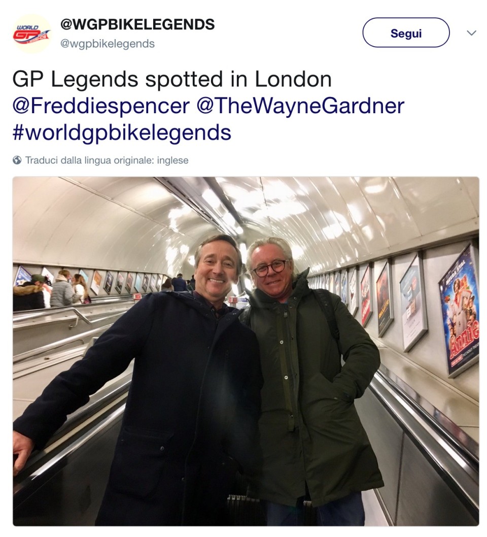 MotoGP: Gardner and Spencer on the London underground