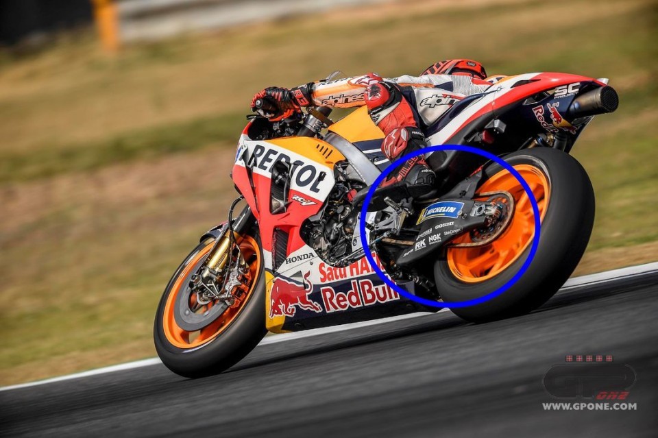 MotoGP: Carbon swingarm for Honda at Buriram