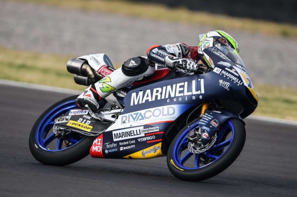 Moto3: QP: doppietta italiana in Argentina, 1° Arbolino, 2° Bezzecchi