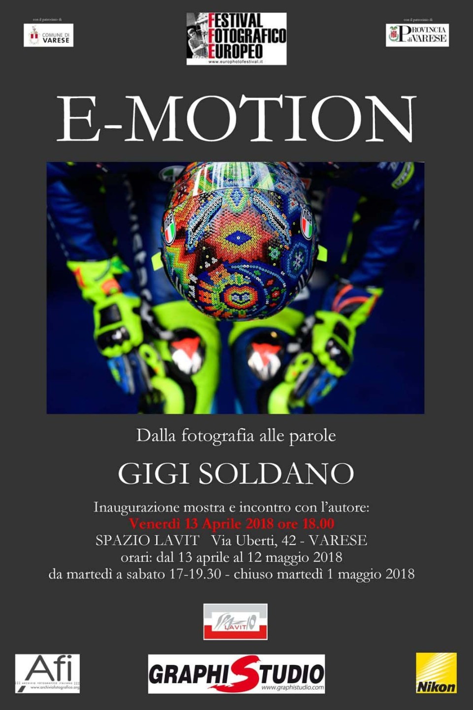 MotoGP: Gigi Soldano in mostra a Varese