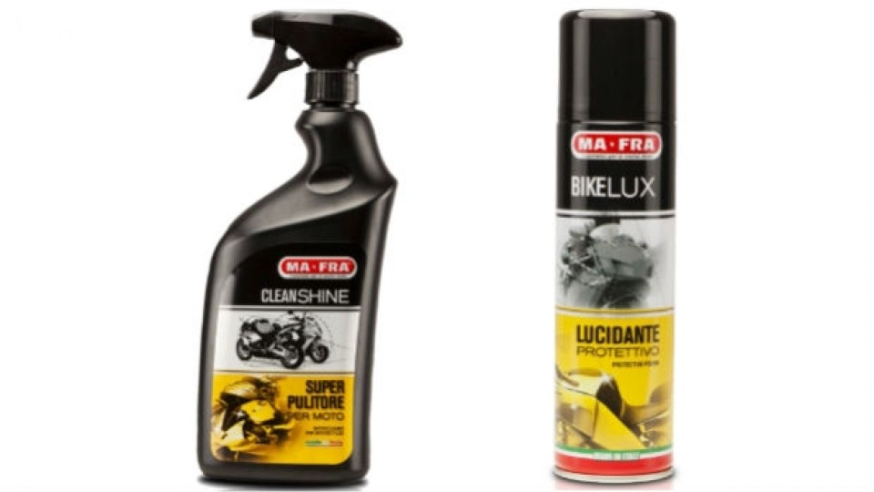 Moto - News: Mafra Cleanshine e Bikelux, i nuovi prodotti per la pulizia delle carene