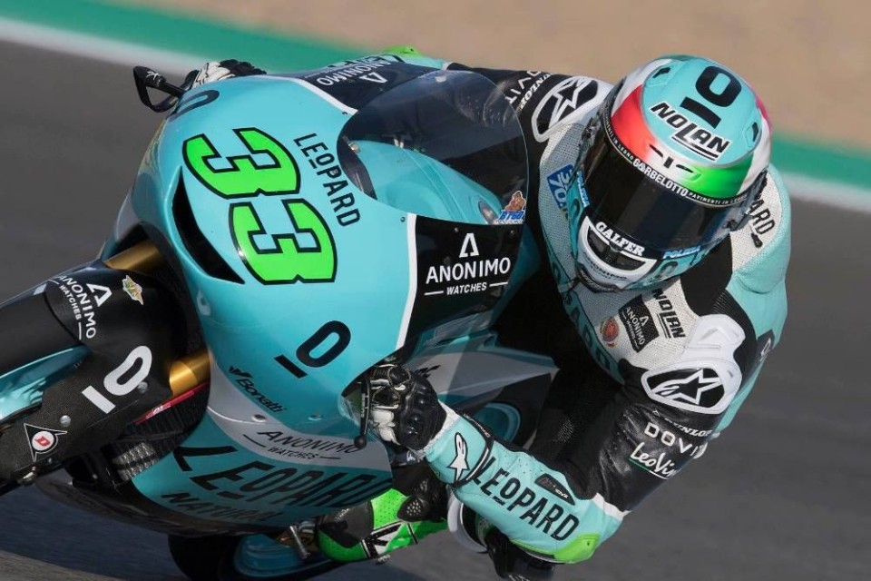 Moto3: WUP: Bastianini di misura su Bezzecchi, 4° Martin