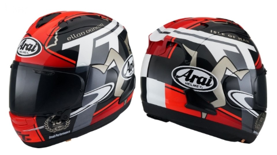 Moto - News: Arai RX-7V IOMTT 2018, il casco che celebra il Tourist Trophy