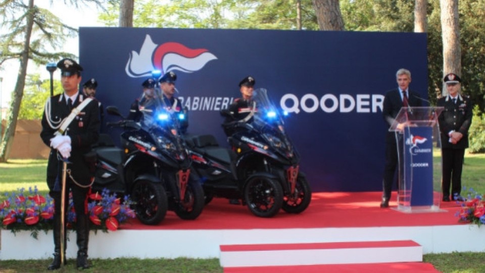 Moto - News: Quadro Qooder, lo scooter 4 ruote si arruola nei Carabinieri