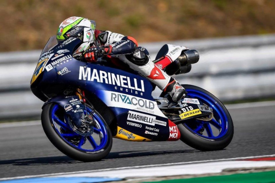 Moto3: FP2, Tris tricolore: 1° Arbolino, 2° Bezzecchi, 3° Antonelli