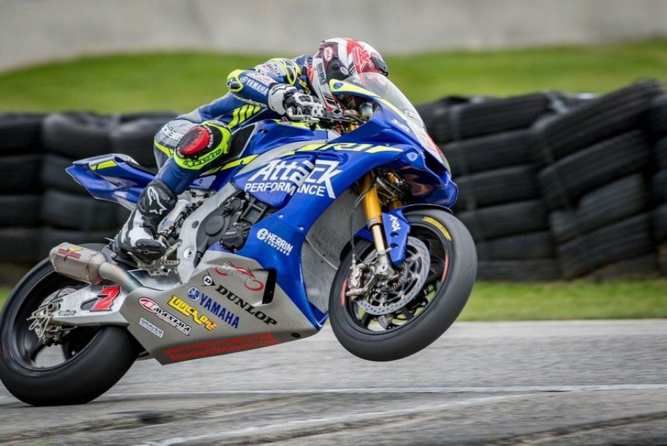 MotoAmerica: In Pittsburgh Herrin on the top step of the podium after 5 years