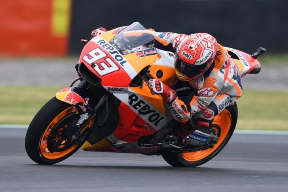 MotoGP: FP2: Marquez irrompe sul bagnato e mette in riga le Ducati