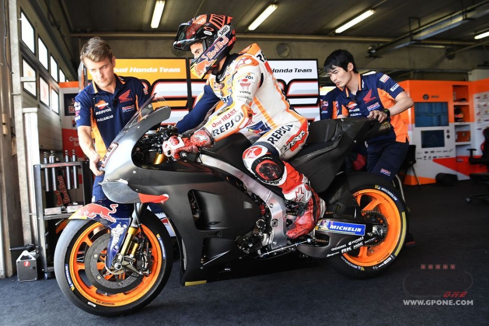 MotoGP: Riscossa Honda nei test di Brno: 1° Marquez, 3° Pedrosa