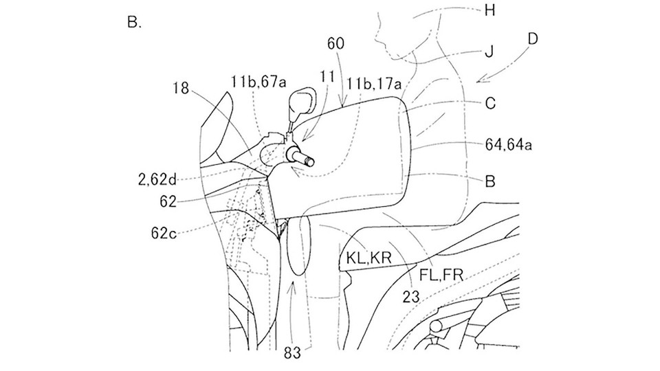 Moto - News: Sicurezza: Yamaha brevetta l'airbag per scooter