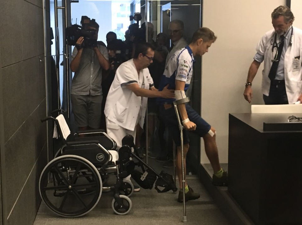 MotoGP: Rabat: "my leg was twisted, like an S"