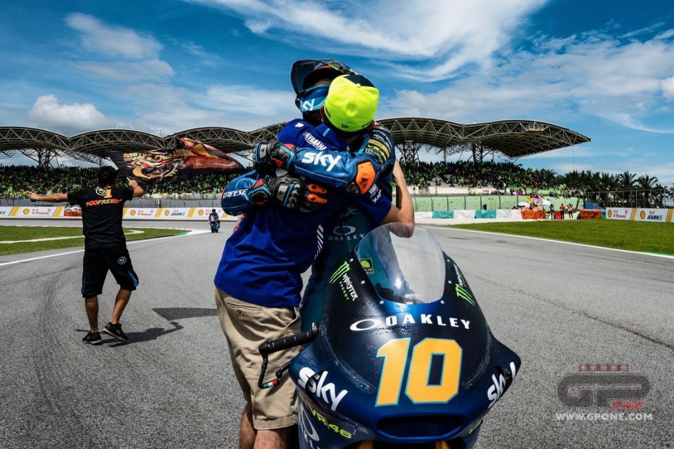 Moto2: Marini: "Vincere è figo, ora devo ispirarmi a Bagnaia"