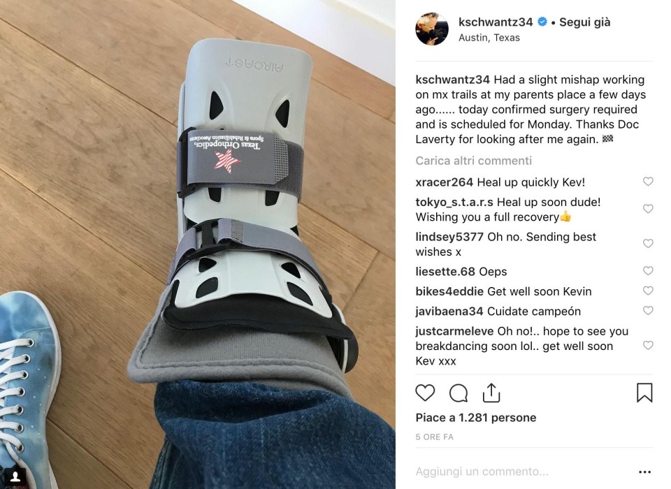 MotoGP: Kevin Schwantz under the knife: broken foot