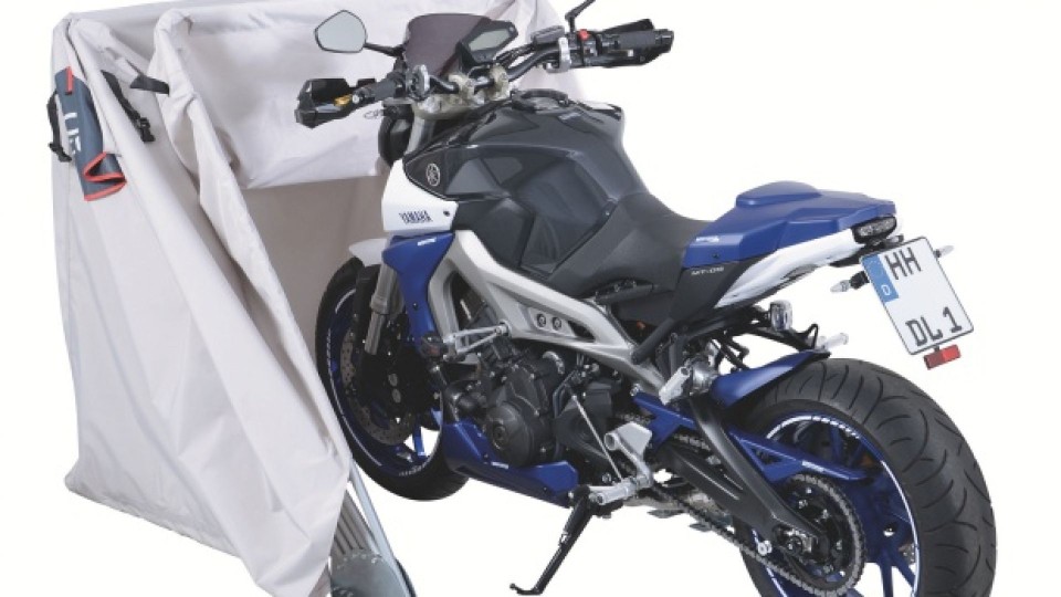 Moto - News: Acebikes, il garage pieghevole per moto