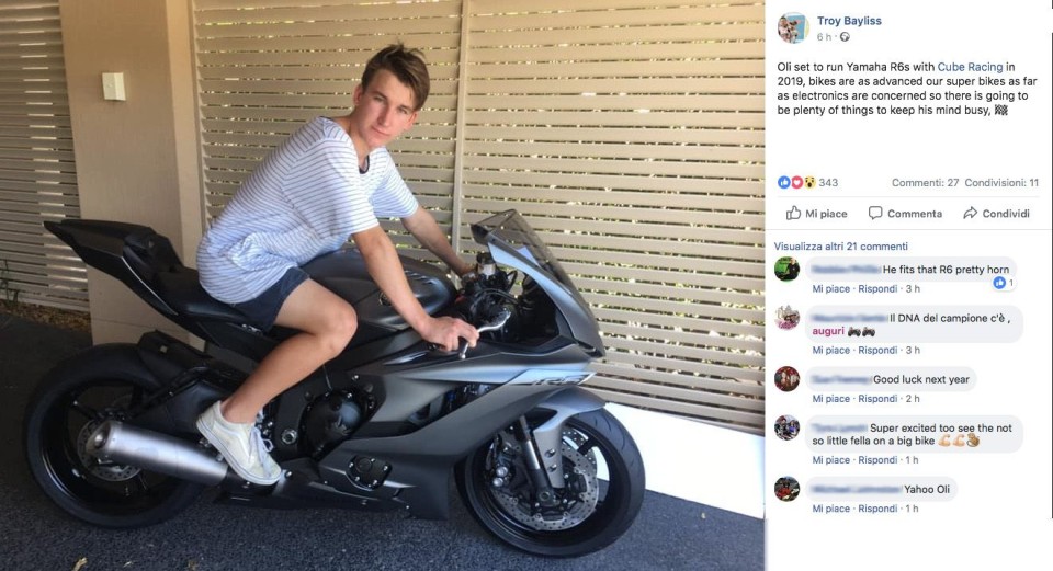 SBK: Oli Bayliss diventa grande: pronto al salto in Supersport 600