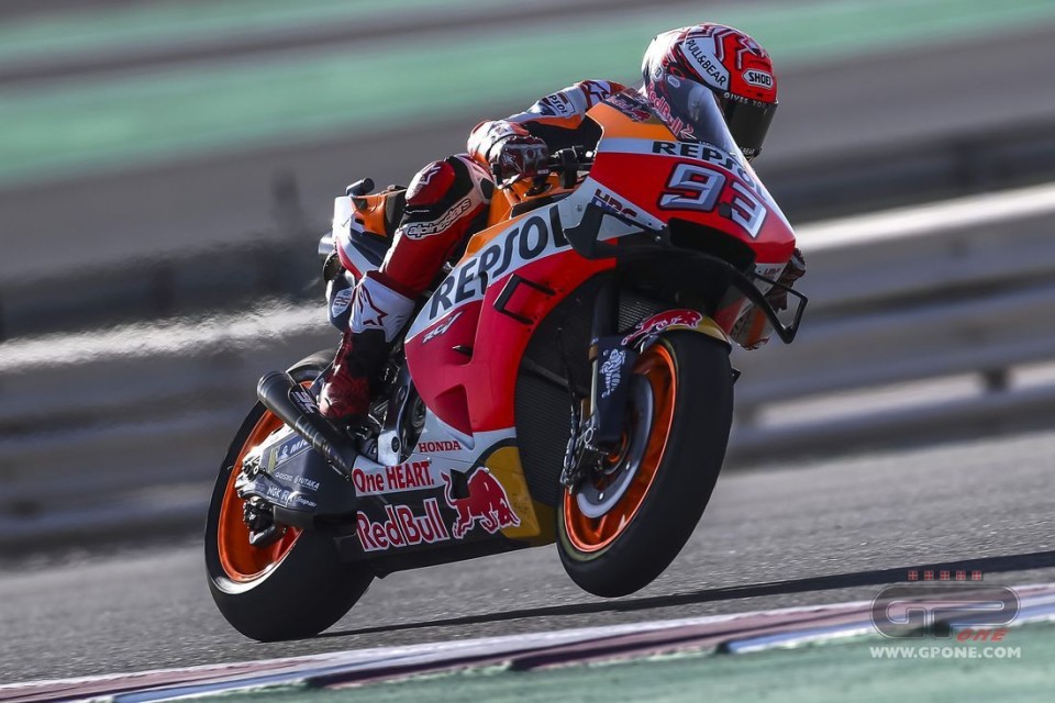 MotoGP: Neanche una caduta ferma Marquez: 1° in FP3