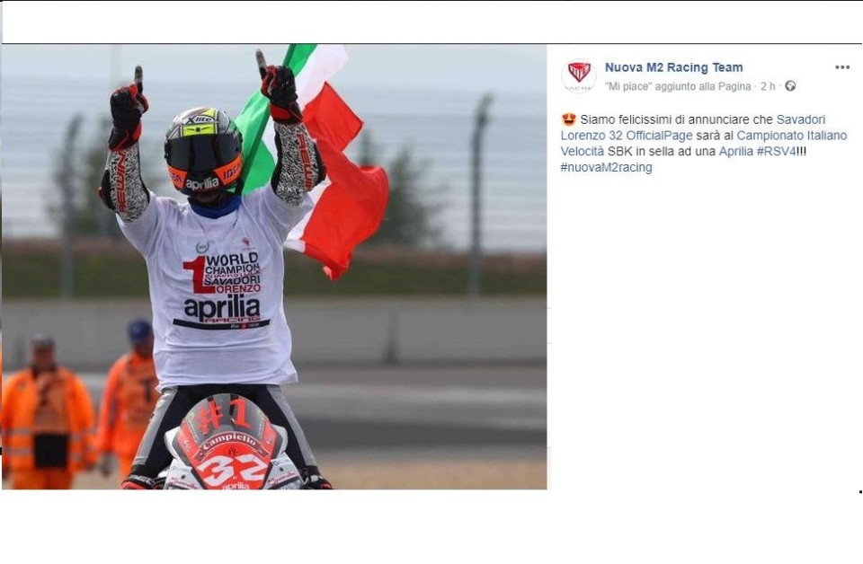 SBK: Lorenzo Savadori nel CIV con l&#039;Aprilia