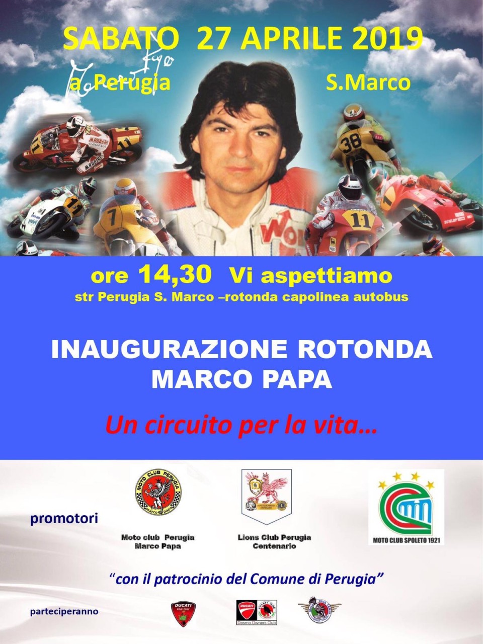 News: Una rotonda per Marco Papa a Perugia