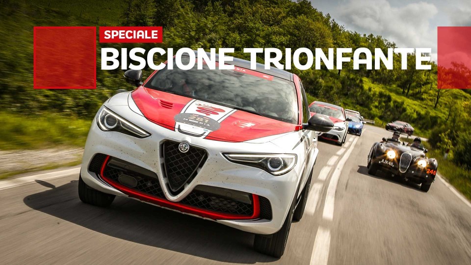 Moto - News: La Mille Miglia vista da un'Alfa Romeo Stelvio da Formula 1